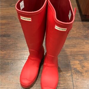 Hunter Red Rain Boots